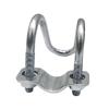 Stainless Steel Double U-Shaped Screw Clamp for Iron Pipes (M8 × 25 × 25) view 1