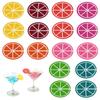 QEQSHQO Silicone Glass Markers - 16 Lemon Slices view 1
