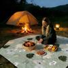 TBATM Lightweight Foldable Octagonal Waterproof Picnic Blanket with Handle, Rabbits view 3