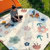 TBATM Lightweight Foldable Octagonal Waterproof Picnic Blanket with Handle, Rabbits view 4