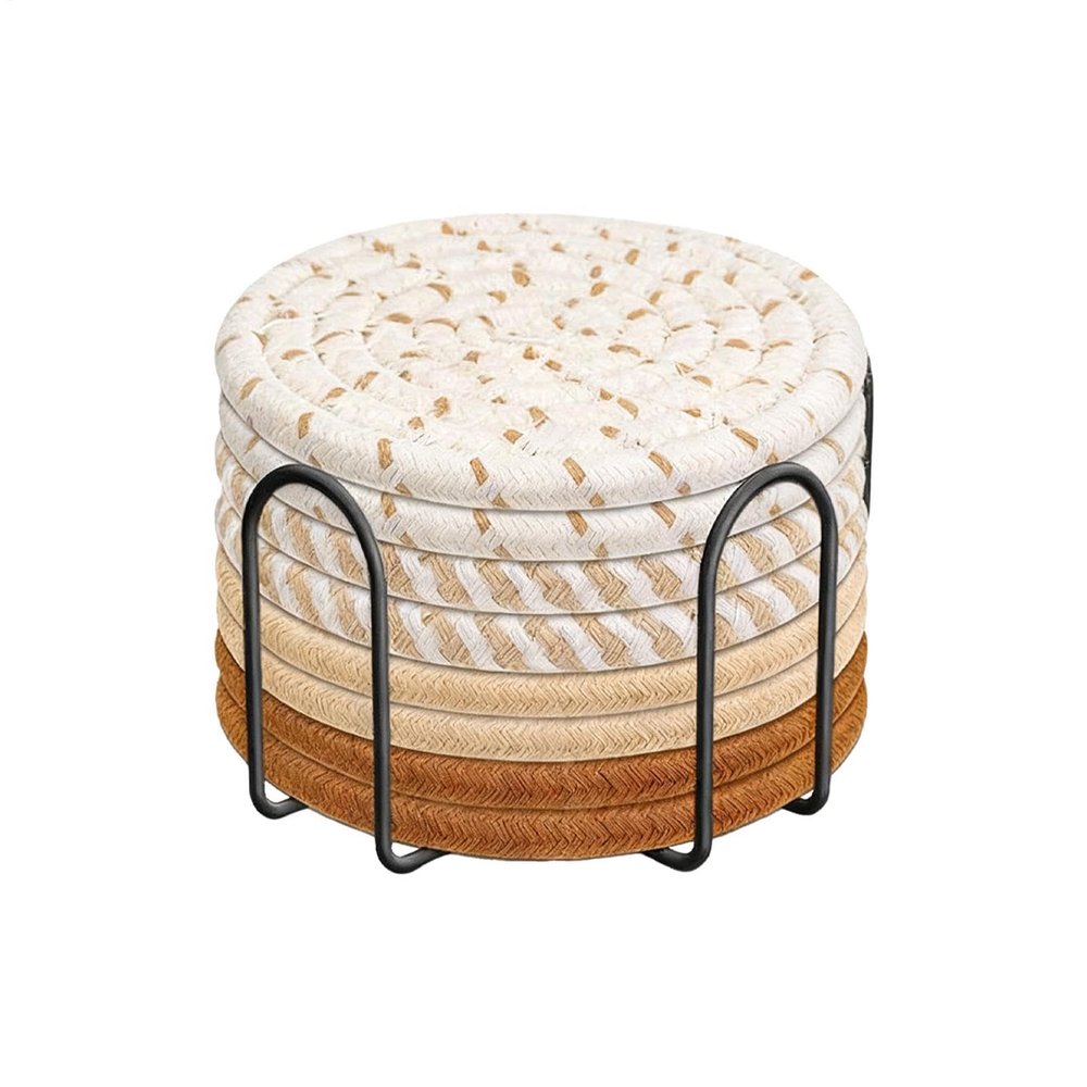 8-Pack Absorbent Drink Coasters