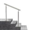 Outdoor Stair Handrail, Stainless Steel Railing for 1–3 Steps, 85 cm High, 110 cm/43 in view 1