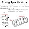 304 Stainless Steel Compression Springs, 5-Piece Set, 2.0 mm Wire, 12–30 mm Outer Diameter view 3