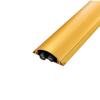 YUEKOPOU PVC Cable Channel Set, Wood Look, 2 Semicircular Covers, Self-Adhesive, Gold, W 50 mm x L 50 cm view 1