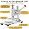 Manual Commercial Dough Press, Stainless Steel, Adjustable Thickness, 14 cm view 3