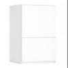 KUBUTKU Multipurpose Wardrobe Cabinet, 2 Doors, 5 Compartments, White, 180.5 x 50 x 40 cm view 4