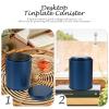Multifunctional Blue Tin Tea Canister, Airtight view 3