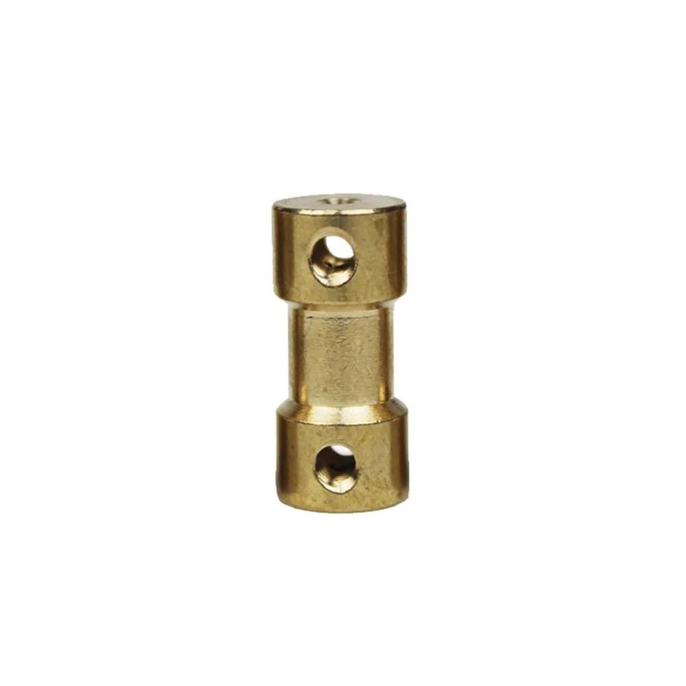Brass Shaft Coupling D9 × L20 mm with Top Screw