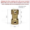 Brass Shaft Coupling D9 × L20 mm with Top Screw view 2