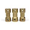 Brass Shaft Coupling D9 × L20 mm with Top Screw view 3