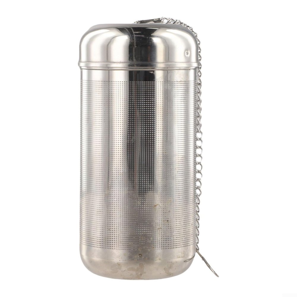Stainless Steel Tea Infuser with Adjustable Lid and Long Chain