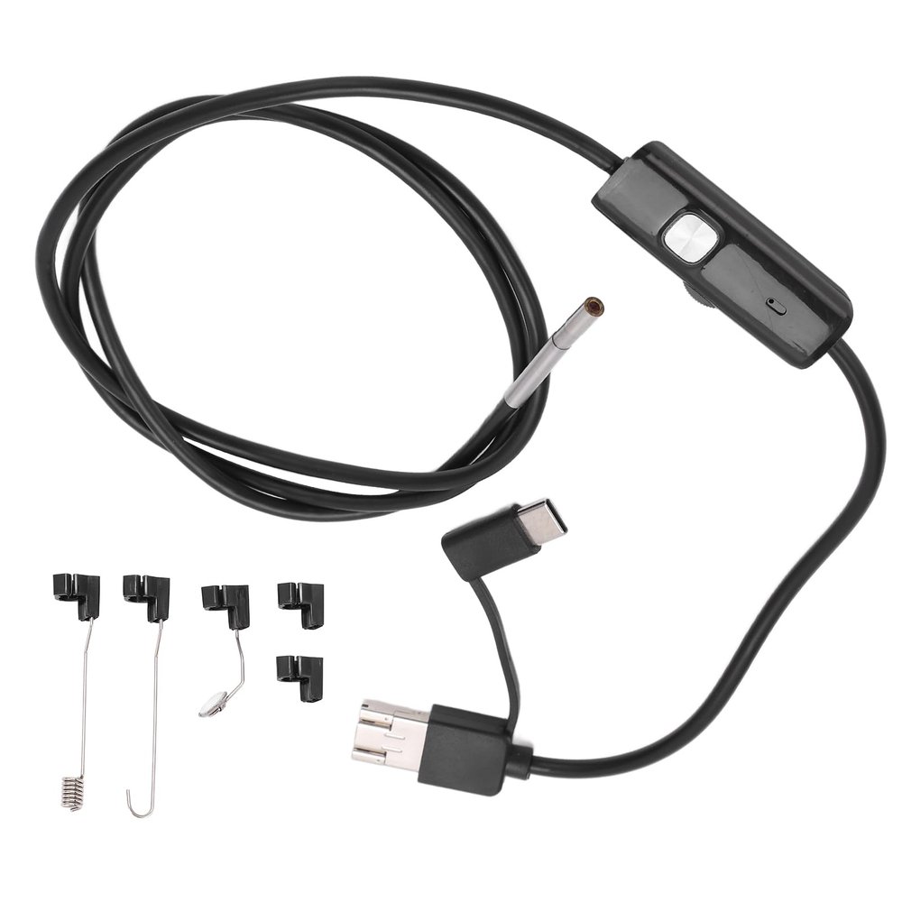 YDuupxe AN100 3.9 mm HD Endoscope with 6 Adjustable LEDs and IP67 Waterproofing