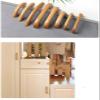 LKDCNUP Wooden Cabinet Handles, 2-Pack, Arch-Shaped, 64 mm Hole Centers view 4