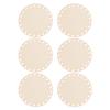 ABOOFAN 6-Piece Round Wooden Basket Bases view 1