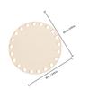 ABOOFAN 6-Piece Round Wooden Basket Bases view 2