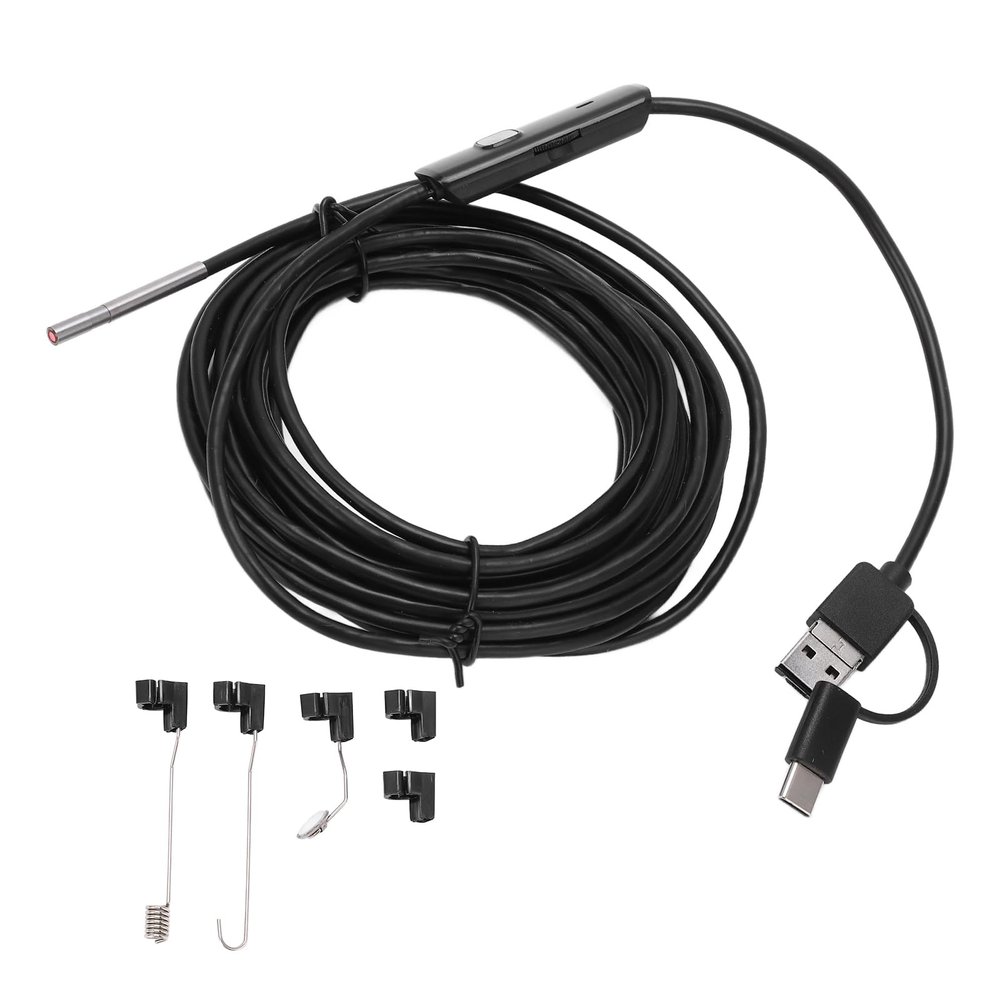 YDuupxe AN100 3.9 mm HD Endoscope Camera, 10 m Fixed Cable