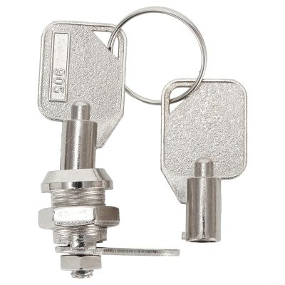 Zinc Alloy Cam Lock for Cabinets, Drawers, Lockers, Mailboxes and RV Doors, 12 mm Hole, 10 mm Depth (1 Pc.)