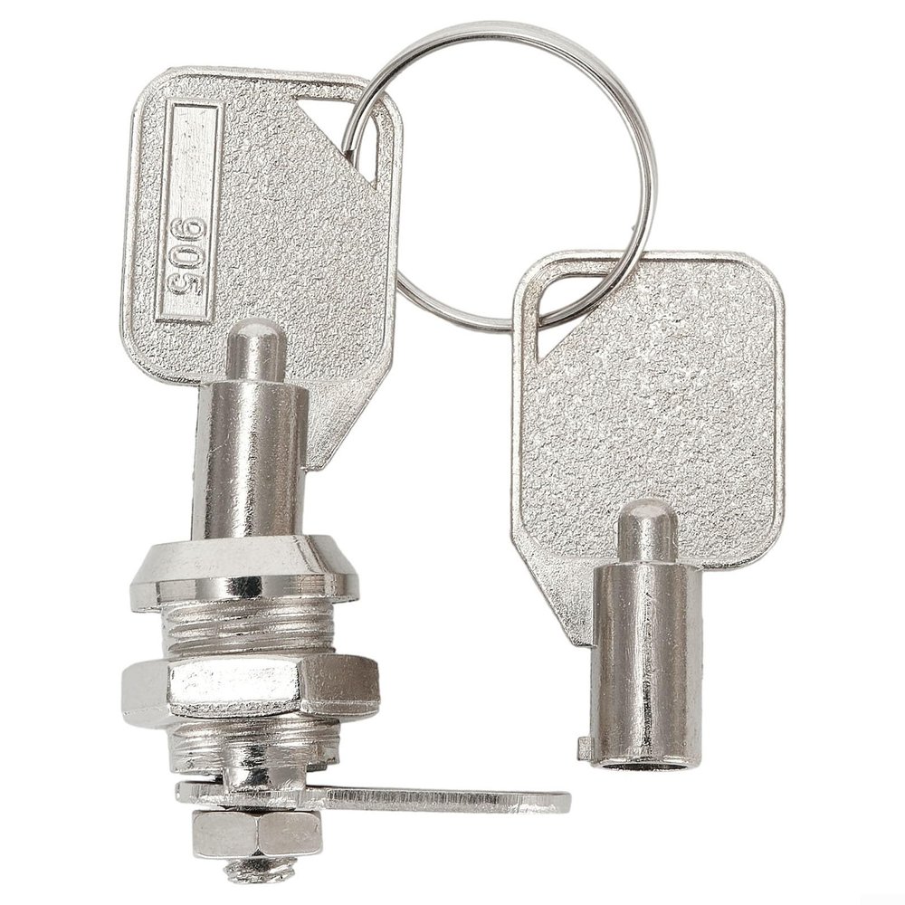 Zinc Alloy Cam Lock for Cabinets, Drawers, Lockers, Mailboxes and RV Doors, 12 mm Hole, 10 mm Depth (1 Pc.)