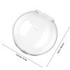 ROMISBABA 4-Piece Wall-Mounted Glass Vases, Round Terrarium Planters with Glossy Surface, Space-Saving Design for Living Room and Home view 2