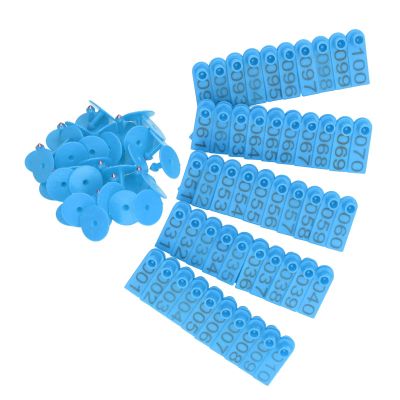 Durable Livestock Ear Tags for Accurate Identification, 100 Sets