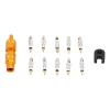 SENECESLI Bicycle Valve Core Remover Tool Set, 10-Piece Nickel-Plated Brass Repair Kit for Mountain Bikes (Yellow) view 2