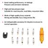 SENECESLI Bicycle Valve Core Remover Tool Set, 10-Piece Nickel-Plated Brass Repair Kit for Mountain Bikes (Yellow) view 3