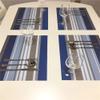 Heat-Resistant Mat, Western-Style Table Mat with Pink Stripes | Insulated Table Mat for Dining and Kitchen Decor (Blue Stripes, 4 Pieces) view 2