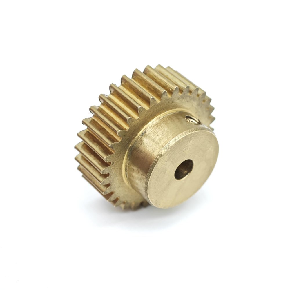 Gear, Pinion, Motor Pinion, Module 0.6, 86 Teeth, Brass Spur Gear with Straight Teeth, 10 mm Bore