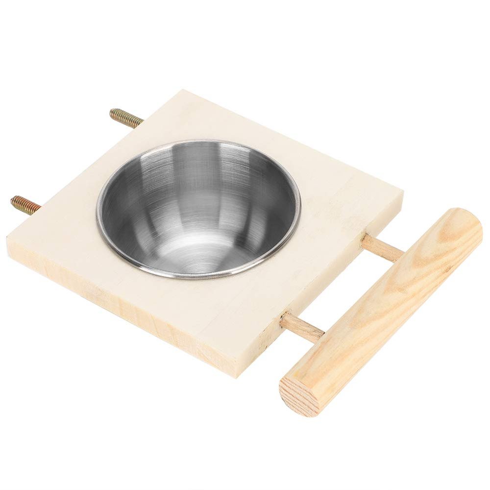 Stainless Steel Parrot Food Bowl, 20.3 cm Diameter, Single Bowl