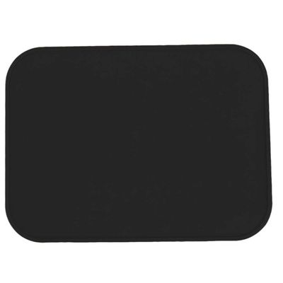Heat-Resistant Silicone Mats, Black, 6 Pieces
