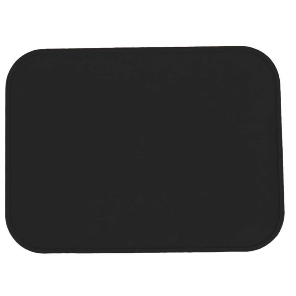 Heat-Resistant Silicone Mats, Black, 6 Pieces