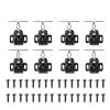 Double Roller Cabinet Latch for Cabinets and Doors with Locking Screws, Multicolor, 2/8 pcs view 1