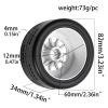 RC Crawler Parts for HPI WR8, CNE, Kyosho, Carisma WRC9 933 1/8 1/9, 82 mm Rally Off-Road Buggy Tires, 12 mm Hex, Type A view 2