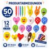 Tourima 50 Pack Colorful Balloons view 2