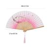 Jelquix Foldable Hand Fan - Elegant Design for Weddings and Parties (PINK) view 2