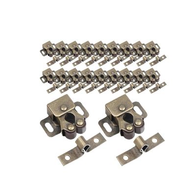 Double Roller Catch, 20-Pack, Bronze (Color 1)