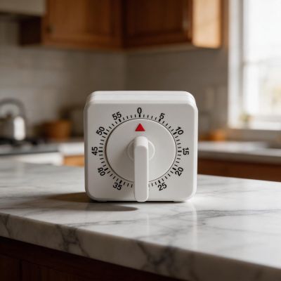 Mechanical Kitchen Timer with 60-Minute Countdown and Loud Alarm