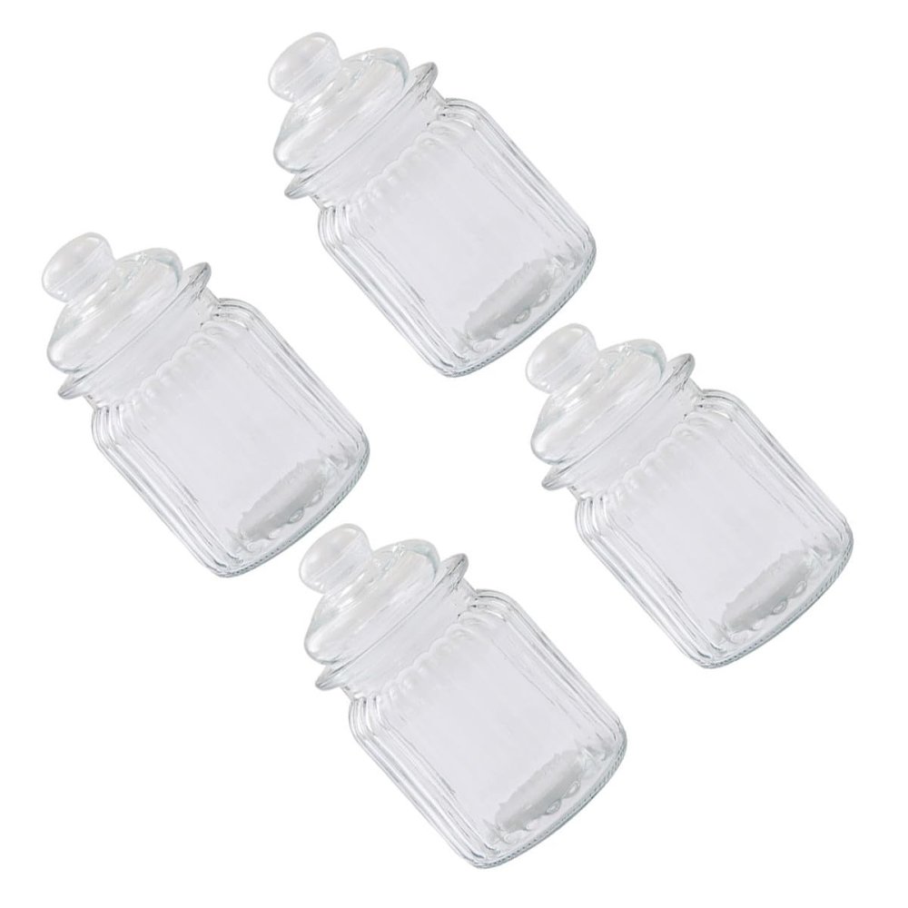 TEMPNAP 4-Pack 230 mL Glass Storage Jars with Screw Lids
