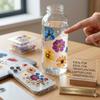 QZKJQDD 50 Pack Transparent Scrapbooking Stickers view 3