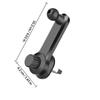 Zerodeko 2-Pack Car Phone Holders, Air Vent Mounts with 360° Rotation, ABS and Metal, for Round Air Vents, Black view 2