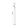 316 Stainless Steel Long-Handled Spoon with Square Head view 2