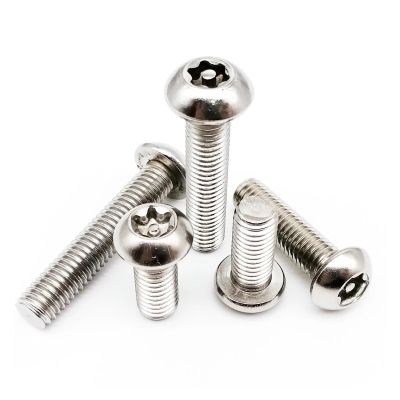 Stainless Steel Torx Button-Head Screws, 304 Stainless Steel, with Stud, Various Sizes (M4 x 8 mm)
