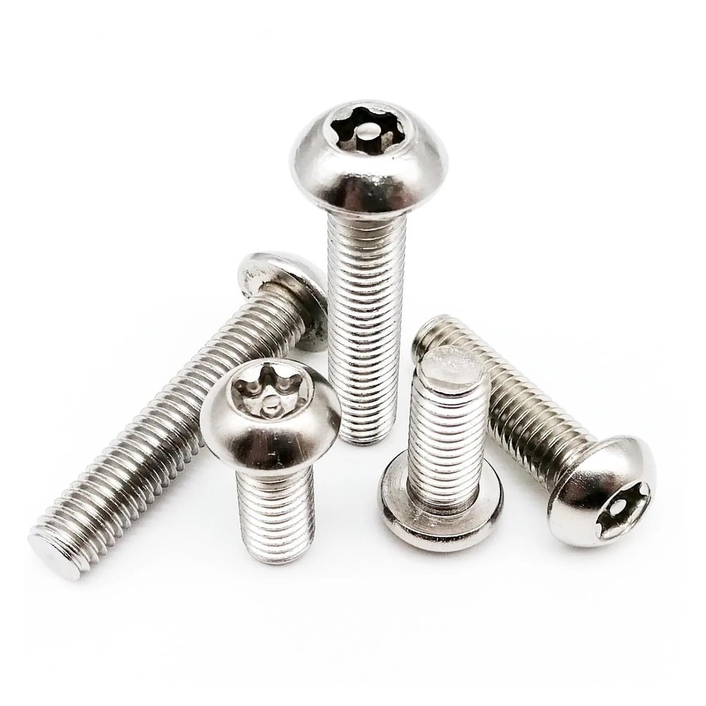 Stainless Steel Torx Button-Head Screws, 304 Stainless Steel, with Stud, Various Sizes (M4 x 8 mm)