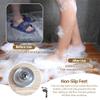 Non-Slip Teak Wood Bath Mat for Bathroom Floors, Commercial Quality, Waterproof, 53.3 x 73.7 cm, Square view 4