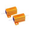 10 pcs 10W/25W RX24 Wirewound Resistors, Aluminum Metal Housing, 0.1Ω–10KΩ (620R) view 3