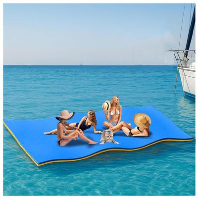 3-Layer XPE Floating Water Mat, Blue, 210 x 180 x 3.3 cm