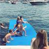 3-Layer XPE Floating Water Mat, Blue, 210 x 180 x 3.3 cm view 4