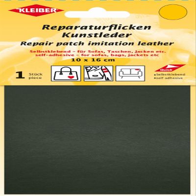 Kleiber Self-Adhesive Faux Leather Repair Patch, 10 cm x 16 cm