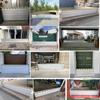 Flood Protection Barriers for Outdoor Areas, Removable and Reusable Temporary Dams, Aluminum Guide Panels for Yards, Warehouses and Garage Entrances, 1 m High view 2