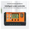 Solar Charge Controller, 100A Solar Panel Controller, 12V/24V Adjustable LCD Display, USB Port (80A) view 3
